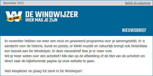 Nieuwsbrief november 2025