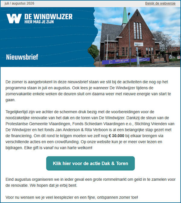 Nieuwsbrief juni 2026