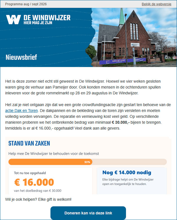 Nieuwsbrief september 2026